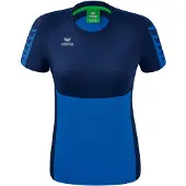 Erima Six Wings Short Sleeve T-shirt Bleu 38 Femme