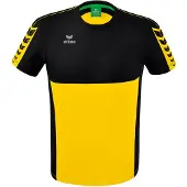 Erima T-shirt Six Wings Jaune/noir
