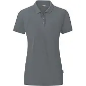 Jako Polo Organic pour femmes, Couleur:gris pierre, Taille:38