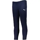 Puma Pantalon de sport 'TeamRise' bleu foncé / blanc