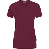 Jako T-shirt femme Doubletex, Couleur:maroon, Taille:36