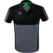 Erima Polo Six Wings Gris Ardoise/noir