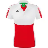 Erima Polo Six Wings Rouge/blanc - 44