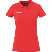 Kempa Femmes Polo à Manches Courtes Top Sports Training Handball Rouge S