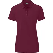 Jako Polo Organic pour femmes, Couleur:maroon, Taille:38