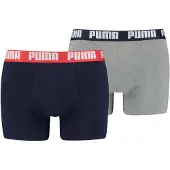 Puma Basic Boxers 2 Units Bleu,Gris S Homme