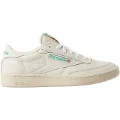 Reebok Baskets basses 'Club C 85' bleu marine / vert clair / rouge feu / blanc naturel