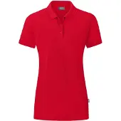 Jako Polo Organic pour femmes, Couleur:rouge, Taille:38