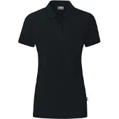 Jako Polo Organic pour femmes, Couleur:noir, Taille:38