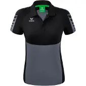 Erima Polo Six Wings Gris Ardoise/noir