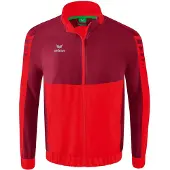 Erima Veste de sport gris clair / rouge / bordeaux