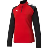 Puma Sweat de sport 'TeamLIGA' rouge / noir / blanc
