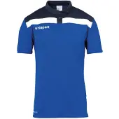 Uhlsport Offense 23 Polo Hommes - Royal / Marine / Blanc