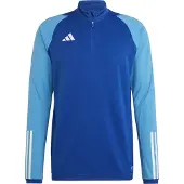Adidas Hommes, T-shirt de sport, Tiro 23 Competition 1/4-Zip Haut d'entraînement Hommes (XL), Bleu, XL