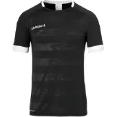 Uhlsport Division 2.0 Maillot manches courtes enfants - Noir / Blanc