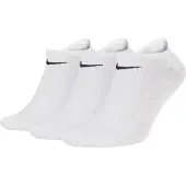 Nike Chaussettes de training invisibles Lightweight (3 paires) - Blanc | Taille 46-50
