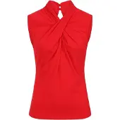 Banned Retro Top Rockabilly de - Haut Hey Jude - M - XL - pour Femme - rouge - Taille M