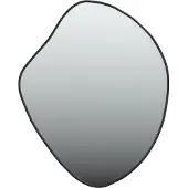 vidaXL Miroir mural noir 60x50 cm