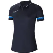 Nike Dri Fit Academy Short Sleeve Polo Bleu XS Femme