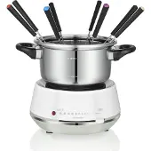 Melissa Fondue électrique 2L 1200W Acier inoxydable / Blanc -