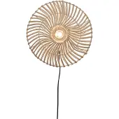 Good&Mojo - Applique Zanzibar - Rotin/Blanc - Ø40cm
