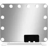 Gillian Jones Miroir de maquillage - 12 LED/Support pour smartph - - UneTaille - Miroir