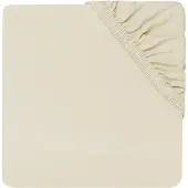 Jollein Drap-Housse Jollein Jersey Ivory White-70 x 140/150 cm