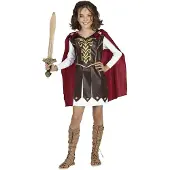 Guirca Warrior Girl Costume Rouge 5-6 Years