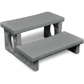 vidaXL Escalier de spa gris