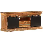 vidaXL Armoire TV 110x30x45 cm Vieux bois massif