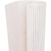 vidaXL Clôture de jardin Double face 90 x 500 cm Blanc