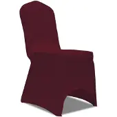 vidaXL Housse de chaise extensible 100 pcs Bordeaux