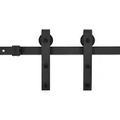 vidaXL Kit de ferrures de portes coulissantes SKIEN 200 cm acier noir
