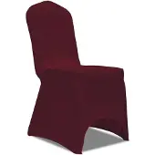 vidaXL 50 housses de chaise extensibles bordeaux