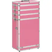 vidaXL Chariot de maquillage Aluminium Rose