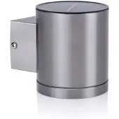 Smartwares Moderne Applique Murale D'extérieur En Acier Avec Led Ip44 Solaire - Eta Métal Acier Cylindre / Jardin / Luminaire / Lumiere / Éclairage Led (Non Remplaçable) Max. 1 X 1 Watt