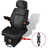 vidaXL Siège de tracteur avec suspension