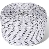 vidaXL Corde de bateau tressée Polyester 10 mm 250 m Blanc
