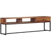 vidaXL Meuble TV 160x30x45 cm Bois de Sesham massif 247466