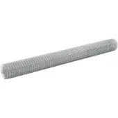 vidaXL Clôture en fil de fer Acier galvanisé 25x1,5 m Argenté