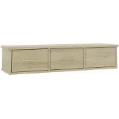 vidaXL Étagère murale avec tiroirs Chêne sonoma bois d'ingénierie