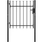 vidaXL Portail avec haut sous forme de lance 100x75 cm