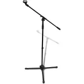 vidaXL Pied de microphone réglable en hauteur et pliable