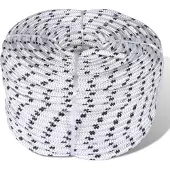 vidaXL Corde de bateau tressée Polyester 6 mm 500 m Blanc