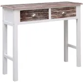vidaXL Table console Marron 90 x 30 x 77 cm Bois