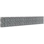vidaXL Mur à gabion avec couvercles Acier galvanisé 600x30x100 cm