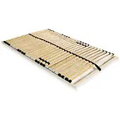 vidaXL Sommier à lattes sans matelas avec 28 lattes 7 zones 140x200 cm246448