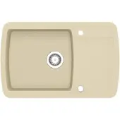 vidaXL SINACK Einer Schüssel Granit Beige
