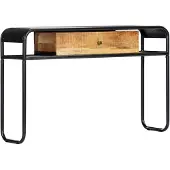 vidaXL Table console 118 x 30 x 75 cm Bois de manguier massif