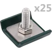 vidaXL Raccord de treillis 25 sets Vert